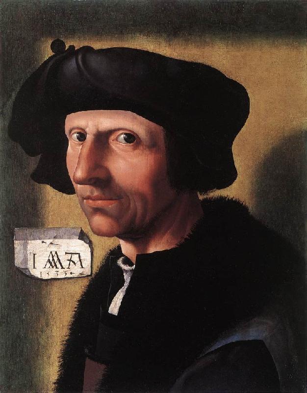 CORNELISZ VAN OOSTSANEN, Jacob Self-Portrait dfgd